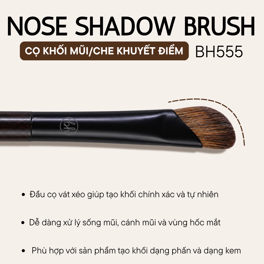  Cọ Tạo Khối Mũi BH Cosmetics Nose Shadow Brush BH555